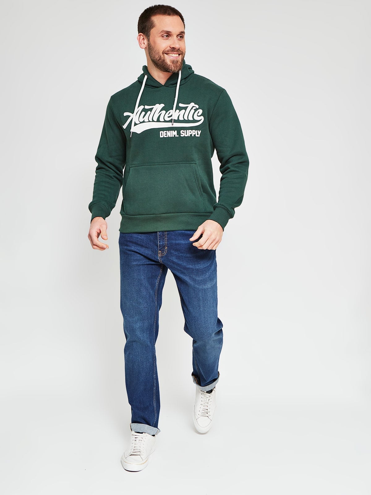 POLERÓN HOMBRE ROBERT LEWIS ALGODÓN HOODIE ESTAMPADO - 4