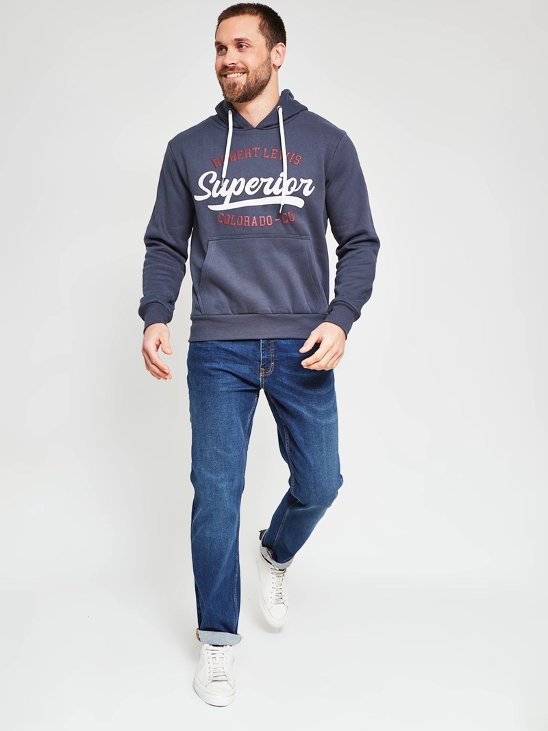 POLERÓN HOMBRE ROBERT LEWIS ALGODÓN HOODIE ESTAMPADO - 4