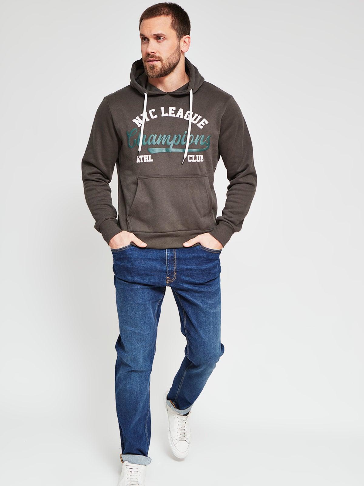 POLERÓN HOMBRE ROBERT LEWIS ALGODÓN HOODIE ESTAMPADO - 4