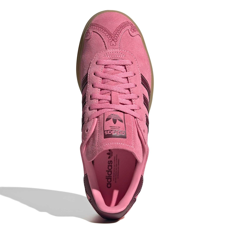 ZAPATILLAS MUJER ADIDAS CASUALES ROSADO GAZELLE BOLD CUERO - 5