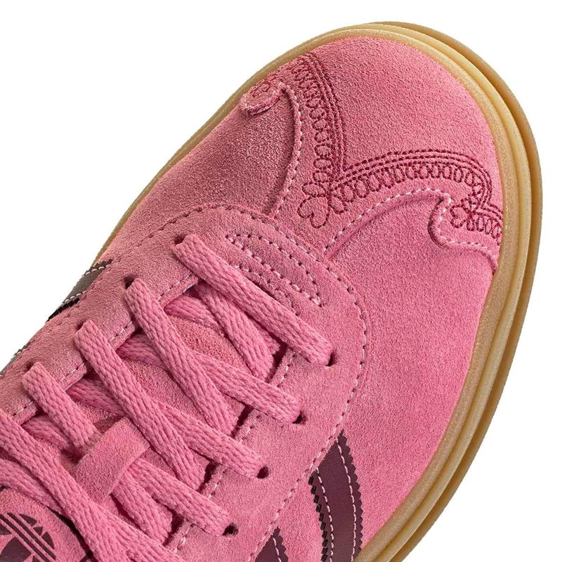 ZAPATILLAS MUJER ADIDAS CASUALES ROSADO GAZELLE BOLD CUERO - 7