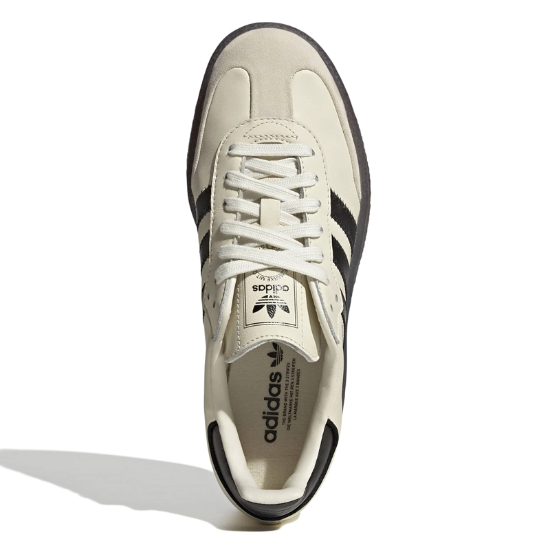 ZAPATILLAS MUJER ADIDAS CASUALES BLANCO SAMBAE CUERO - 5