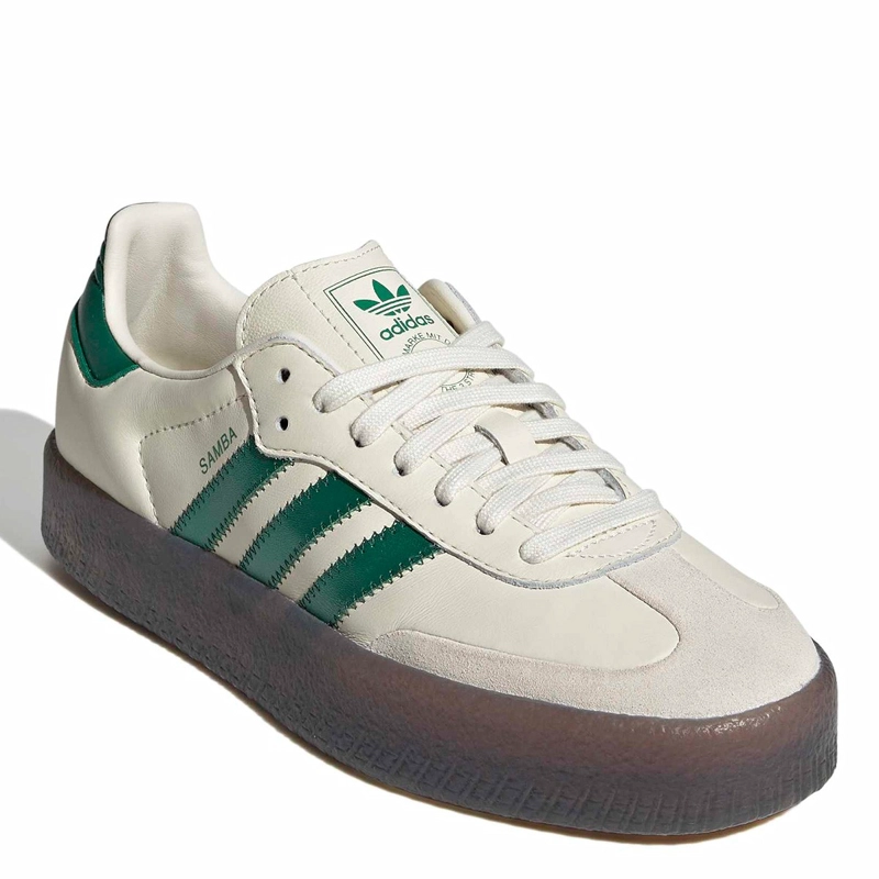 ZAPATILLAS MUJER ADIDAS CASUALES BLANCO SAMBAE CUERO - 2