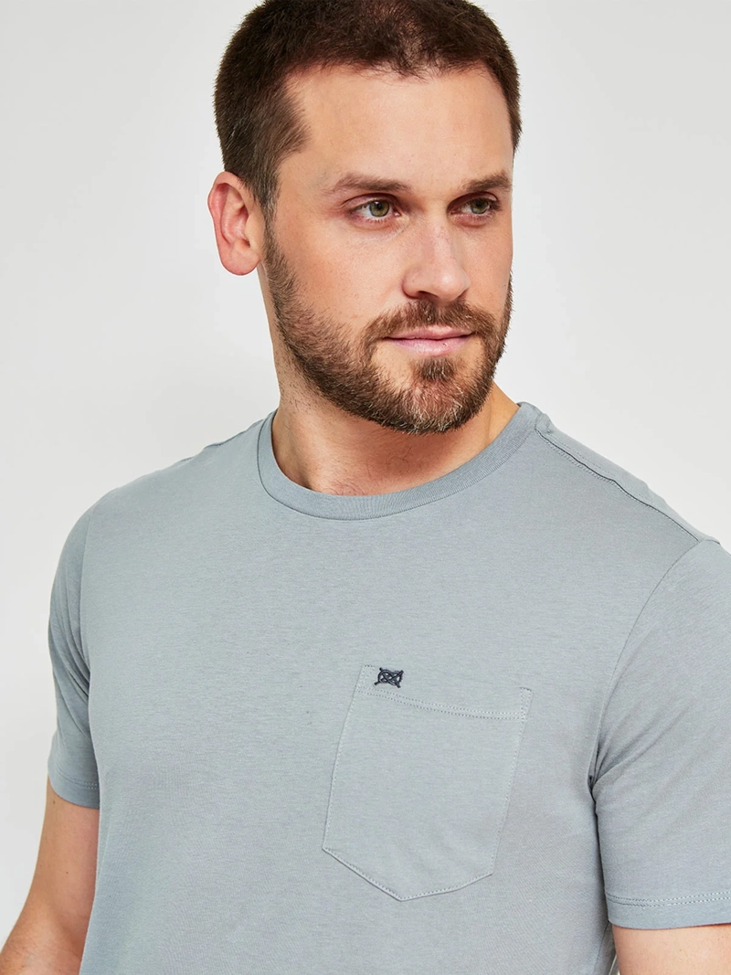 POLERA HOMBRE REGATTA ALGODÓN CUELLO REDONDO MANGA CORTA - 3