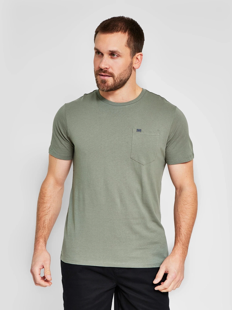 POLERA HOMBRE REGATTA ALGODÓN CUELLO REDONDO MANGA CORTA - 1