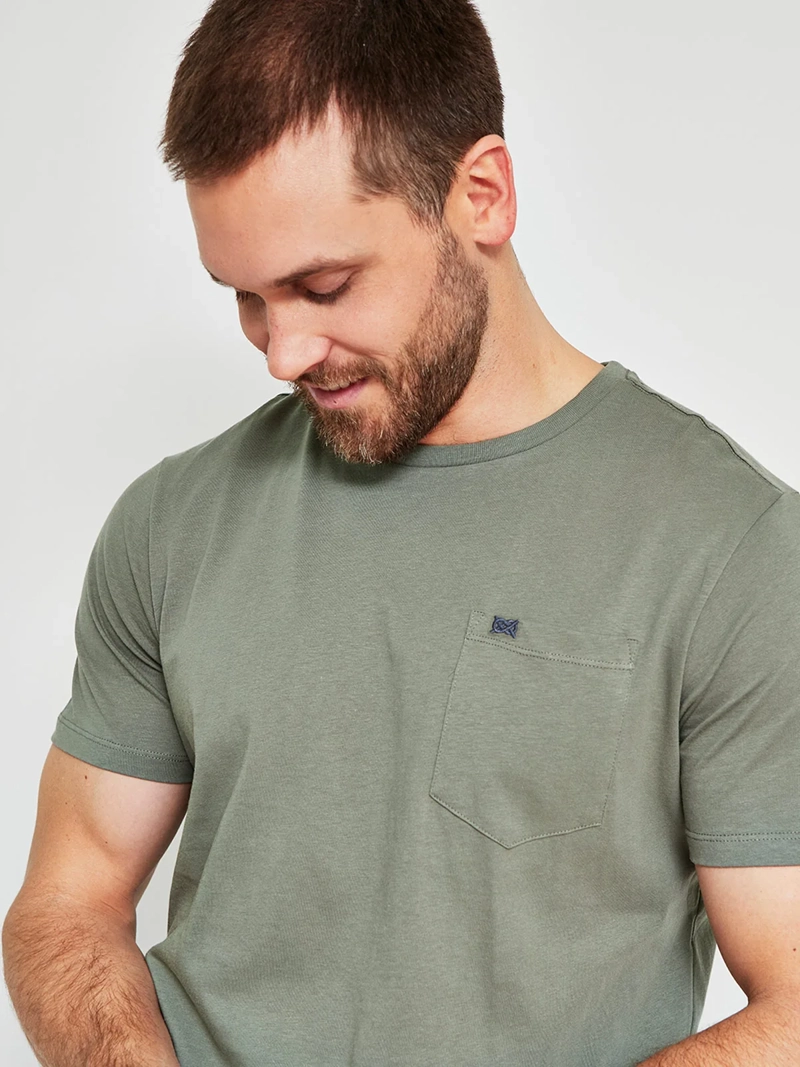 POLERA HOMBRE REGATTA ALGODÓN CUELLO REDONDO MANGA CORTA - 3