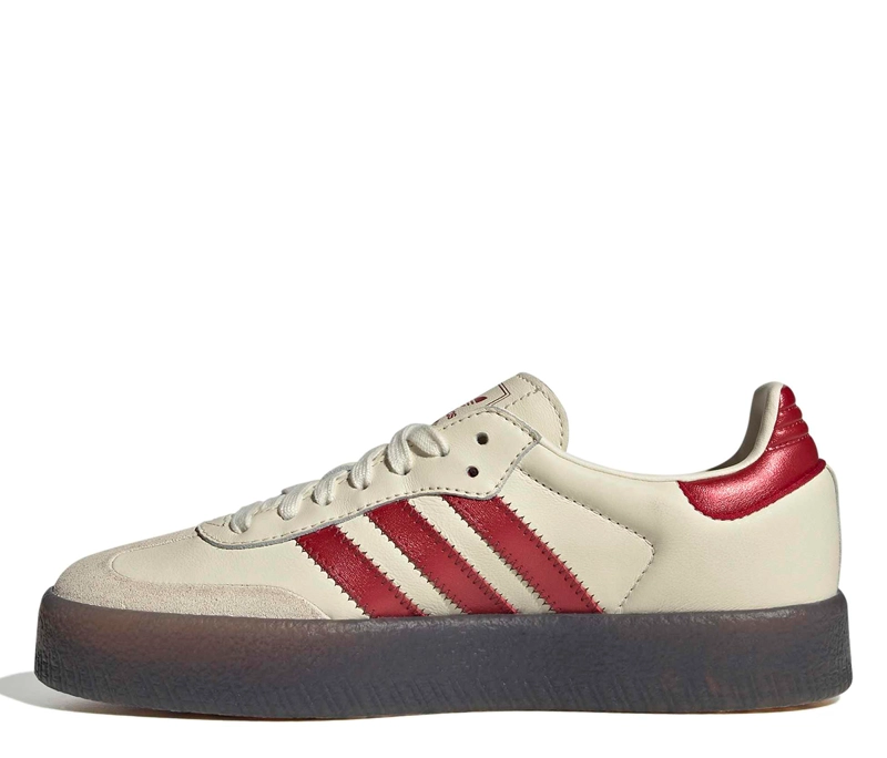 ZAPATILLAS MUJER ADIDAS CASUALES BLANCO SAMBAE CUERO - 3