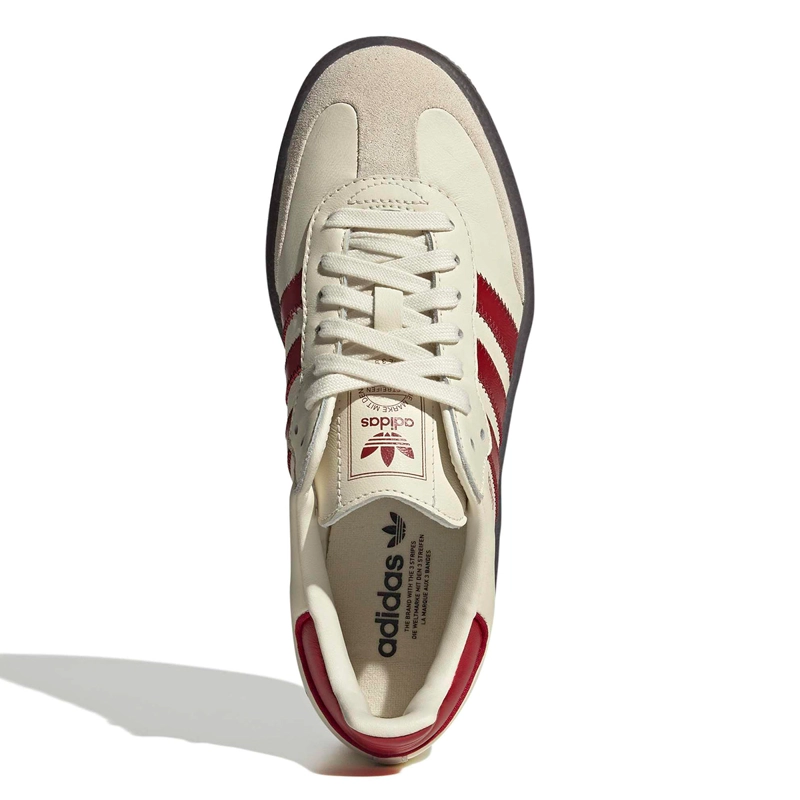 ZAPATILLAS MUJER ADIDAS CASUALES BLANCO SAMBAE CUERO - 5