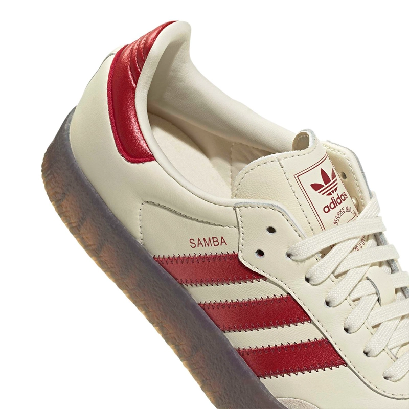 ZAPATILLAS MUJER ADIDAS CASUALES BLANCO SAMBAE CUERO - 7