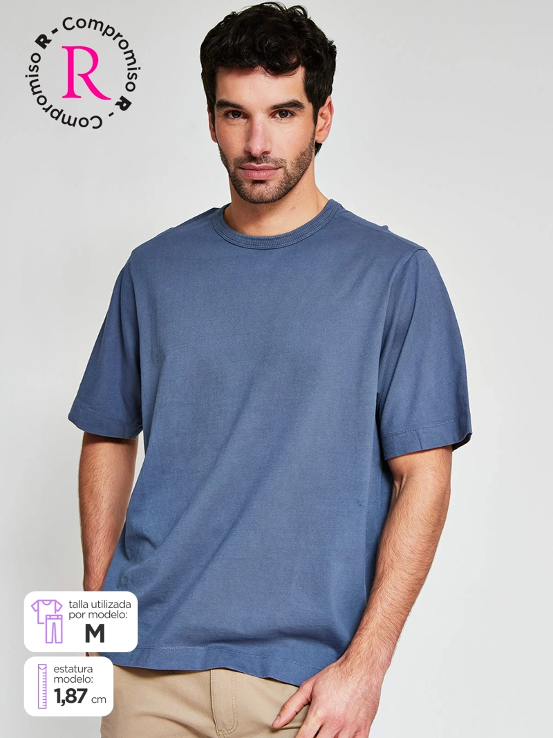 POLERA HOMBRE BARBADOS ALGODÓN MANGA CORTA OVERSIZE