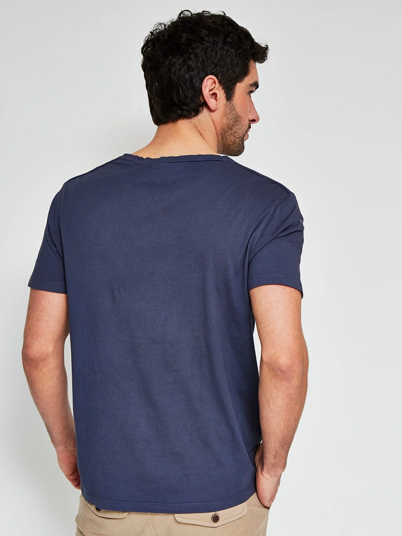 POLERA HOMBRE BARBADOS ALGODÓN MANGA CORTA BÁSICA - 2