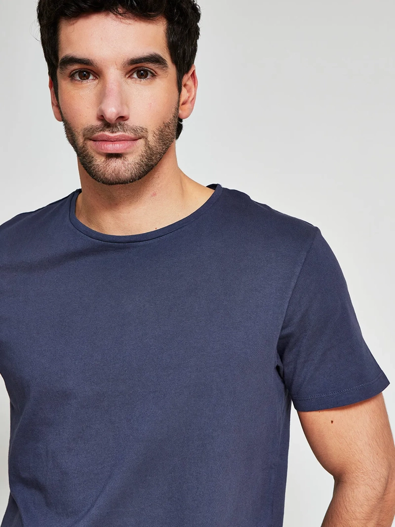 POLERA HOMBRE BARBADOS ALGODÓN MANGA CORTA BÁSICA - 3