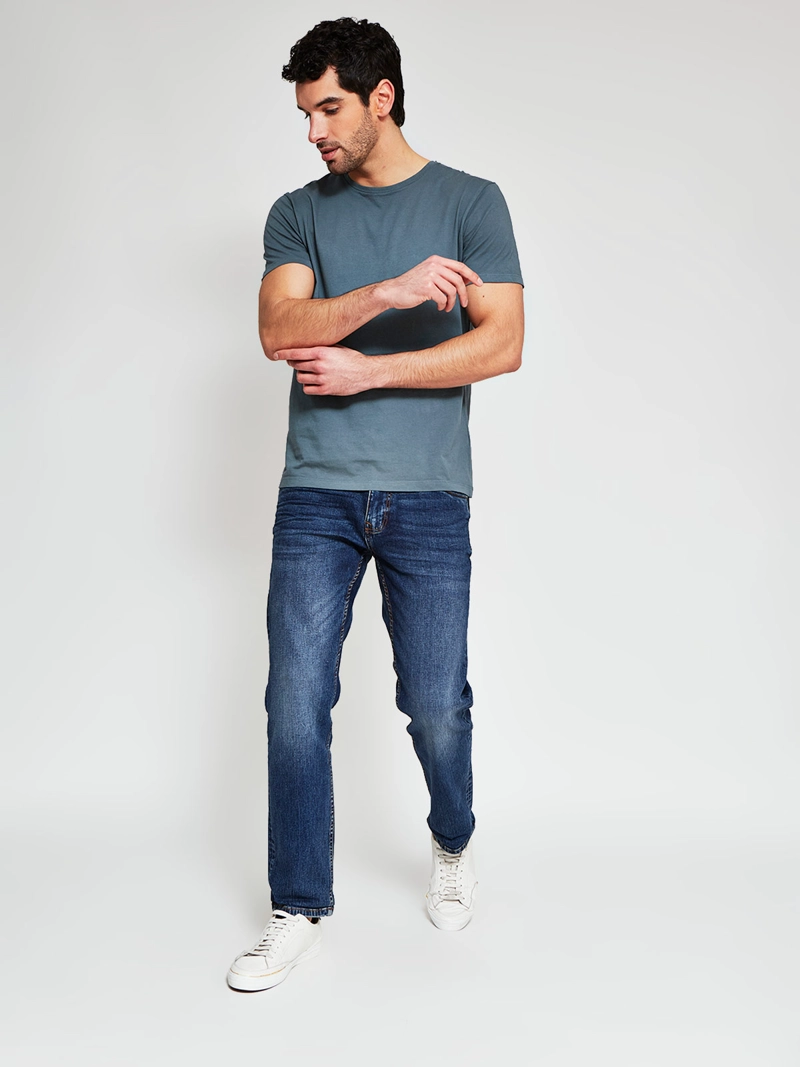 POLERA HOMBRE BARBADOS ALGODÓN MANGA CORTA BÁSICA - 4