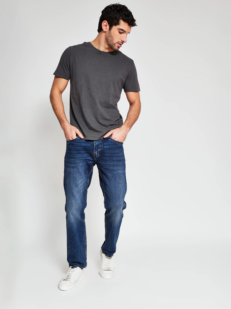 POLERA HOMBRE BARBADOS ALGODÓN MANGA CORTA BÁSICA - 4