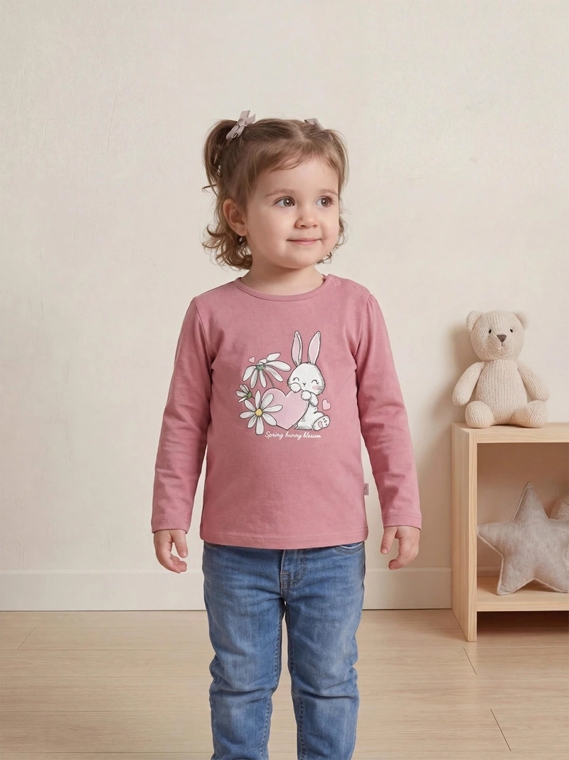 POLERA NIÑA BABY HARVEST BASICA MANGA LARGA - 1