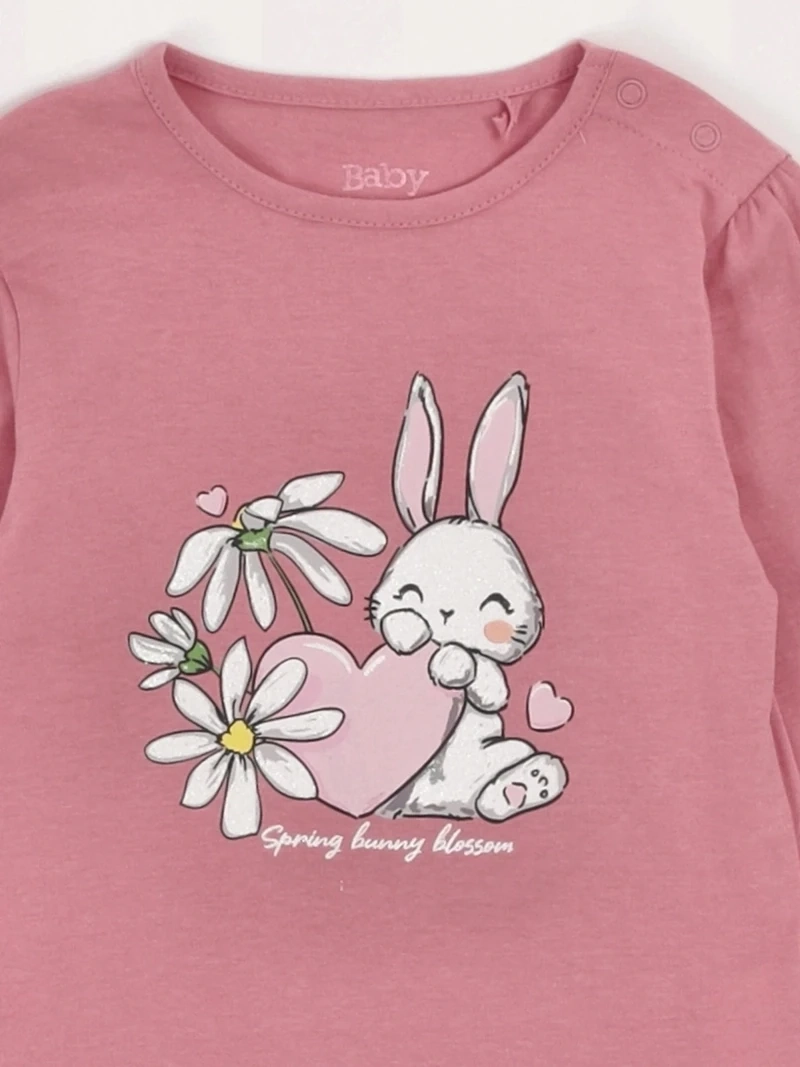 POLERA NIÑA BABY HARVEST BASICA MANGA LARGA - 5