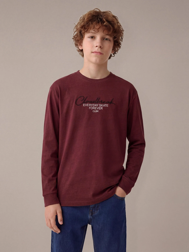 POLERA MANGA LARGA NIÑO CLOUDBREAK TRASCROP - 1