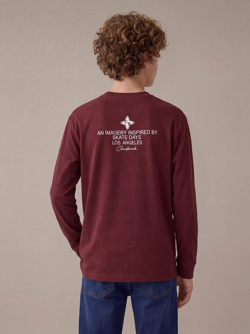 POLERA MANGA LARGA NIÑO CLOUDBREAK TRASCROP - 2