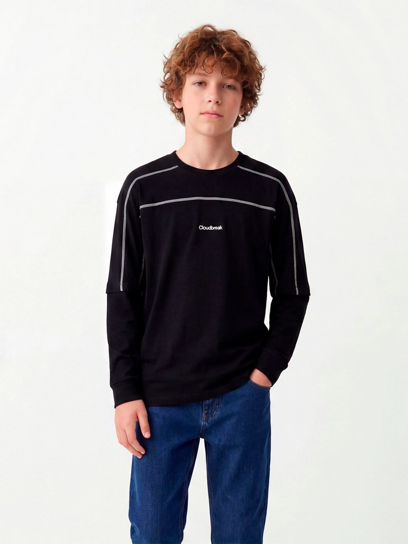 POLERA NIÑO CLOUDBREAK ALGODÓN MANGA LARGA - 1
