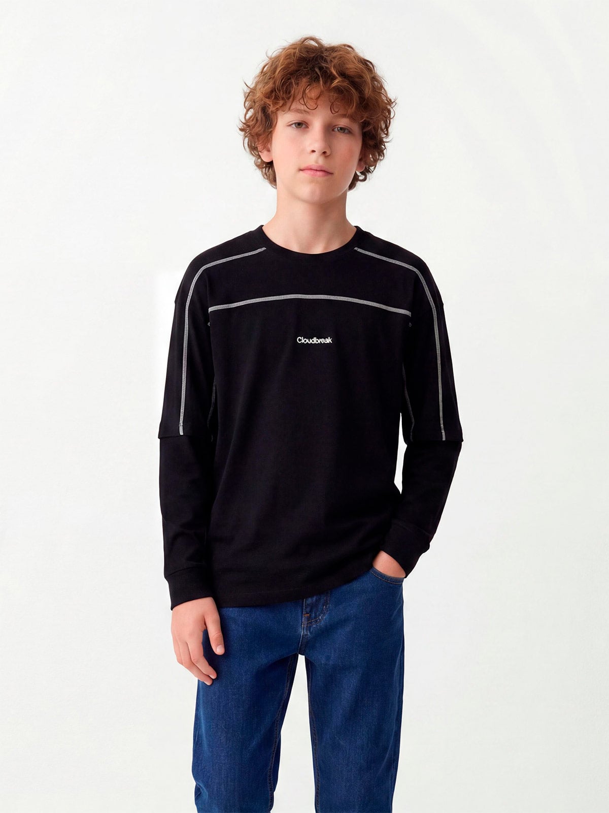 POLERA NIÑO CLOUDBREAK ALGODÓN MANGA LARGA - 1