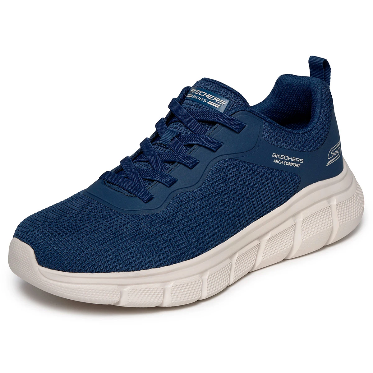 ZAPATILLAS HOMBRE SKECHERS CASUALES AZUL MARINO BOBS B FLEX - 4