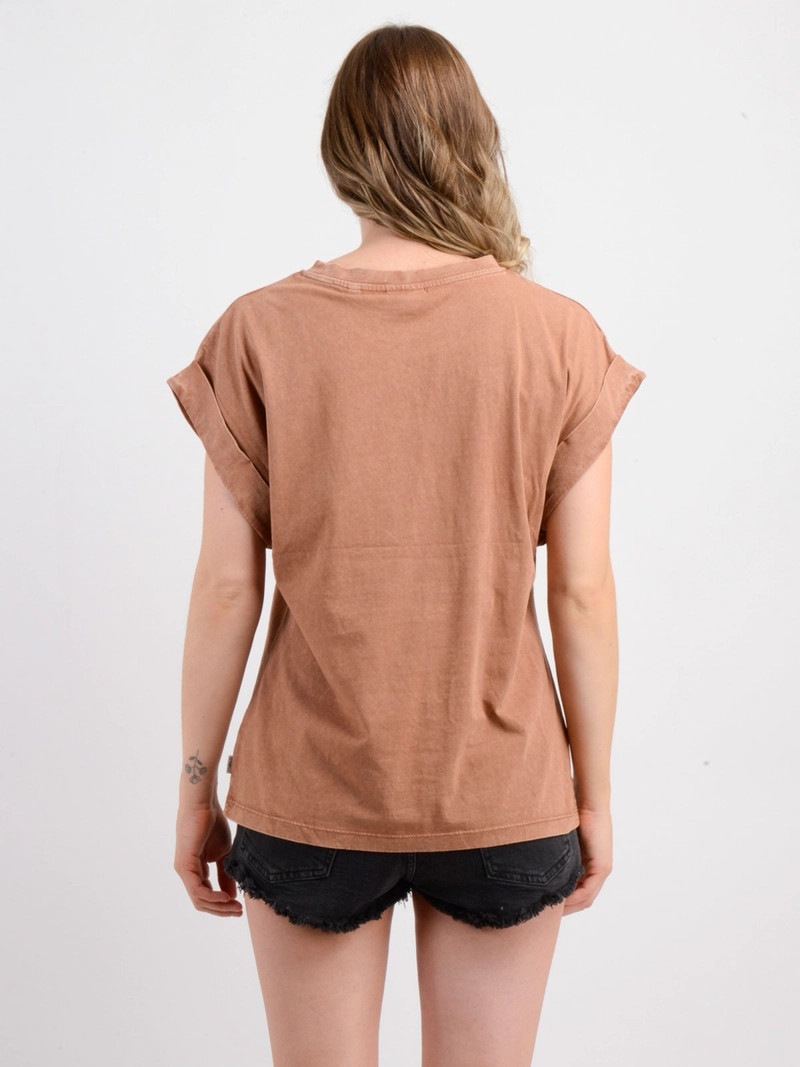 POLERA MUJER O'NEILL ALGODÓN MANGA CORTA - 4