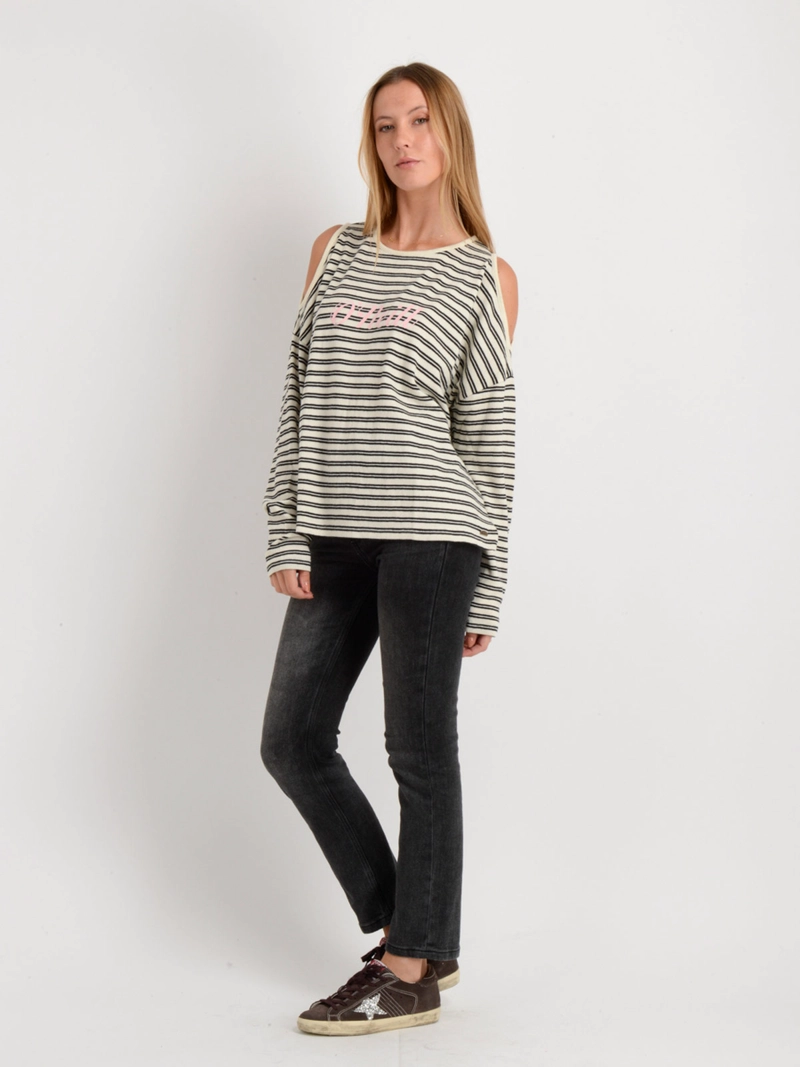 POLERA MUJER O'NEILL ALGODÓN MANGA LARGA - 1