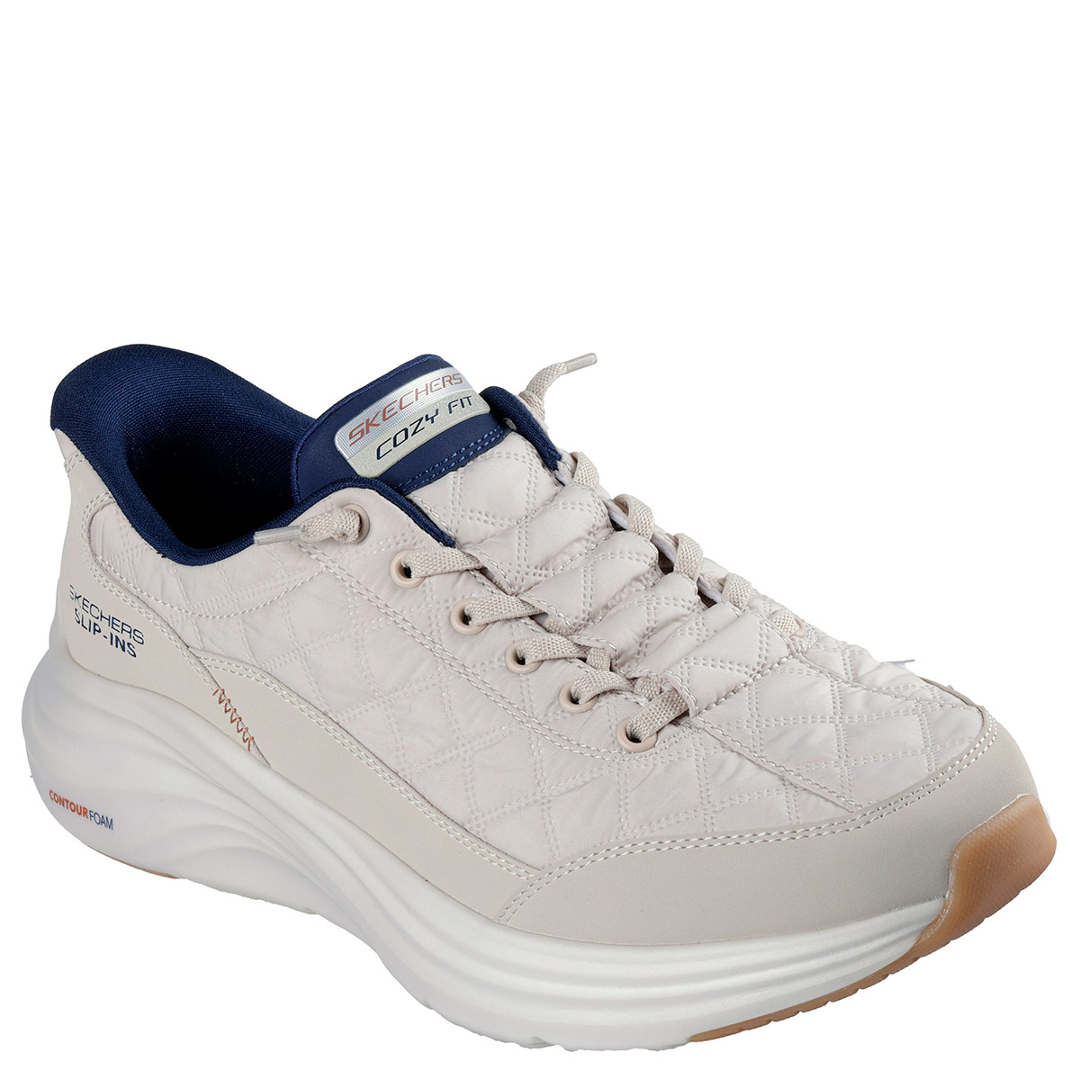 ZAPATILLAS HOMBRE SKECHERS CASUALES BEIGE CONTOUR FOAM - 2