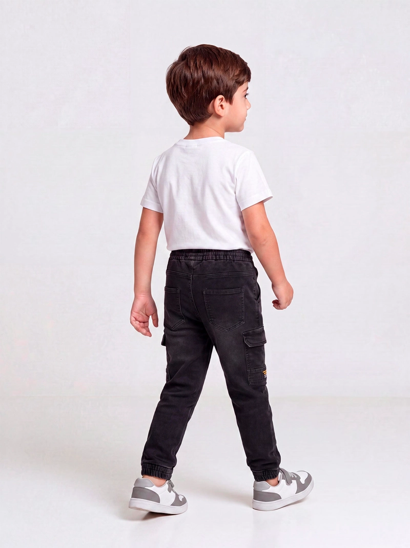 JEANS NIÑO HARVEST JOGGER CINTURA ELASTICADA - 2