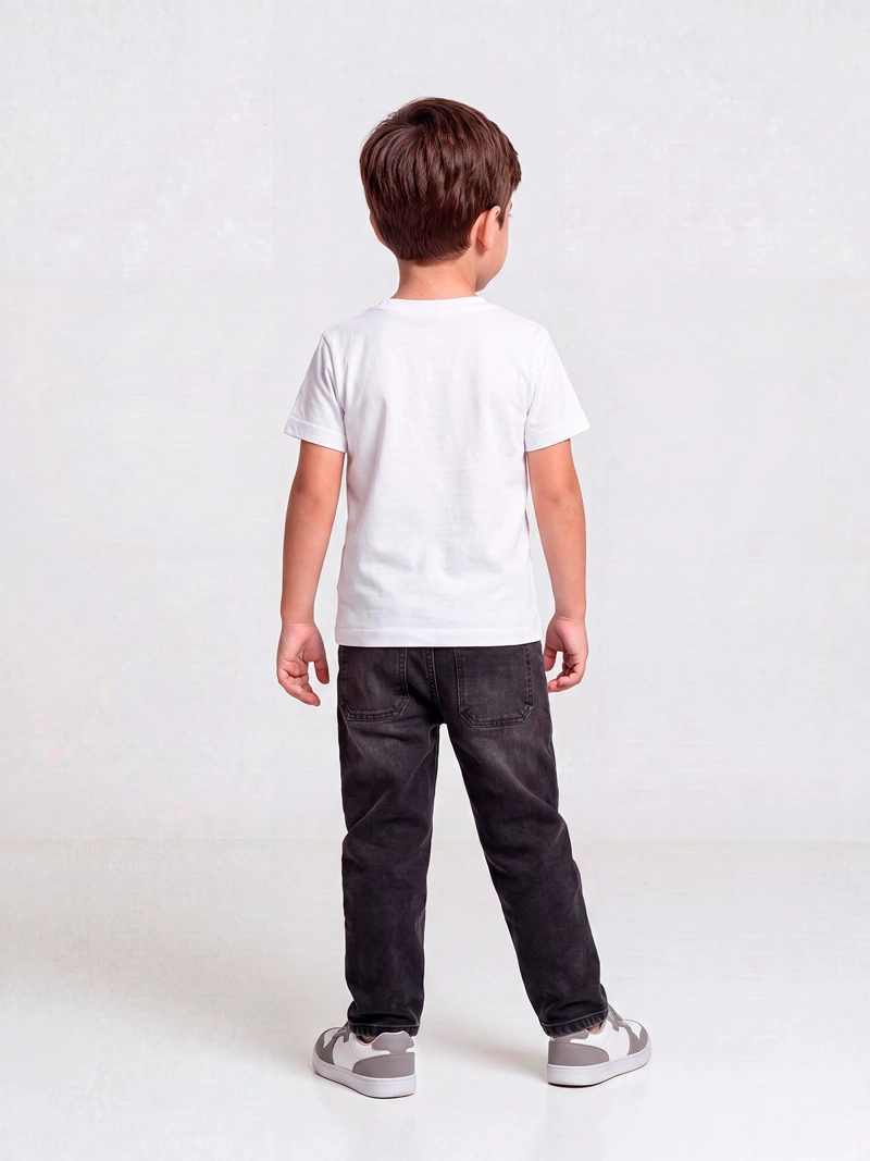 JEANS NIÑO HARVEST BAGGY CINTURA SEMIELASTICADA - 2