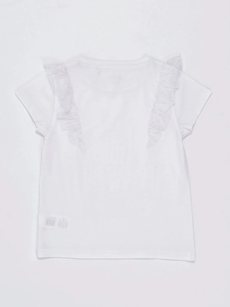 POLERA MANGA CORTA NIÑA HARVEST TULLE - 4