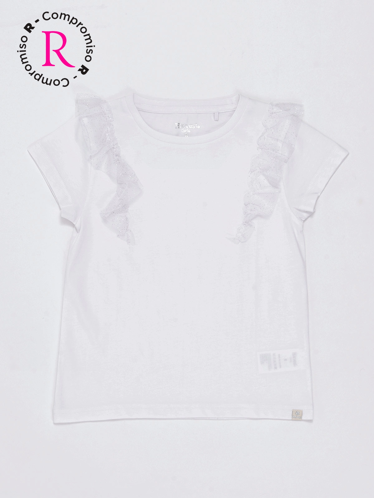 POLERA MANGA CORTA NIÑA HARVEST TULLE - 1