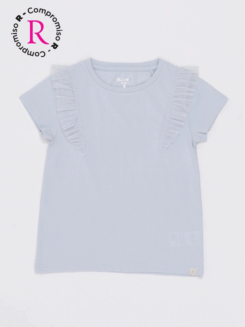 POLERA MANGA CORTA NIÑA HARVEST TULLE - 3