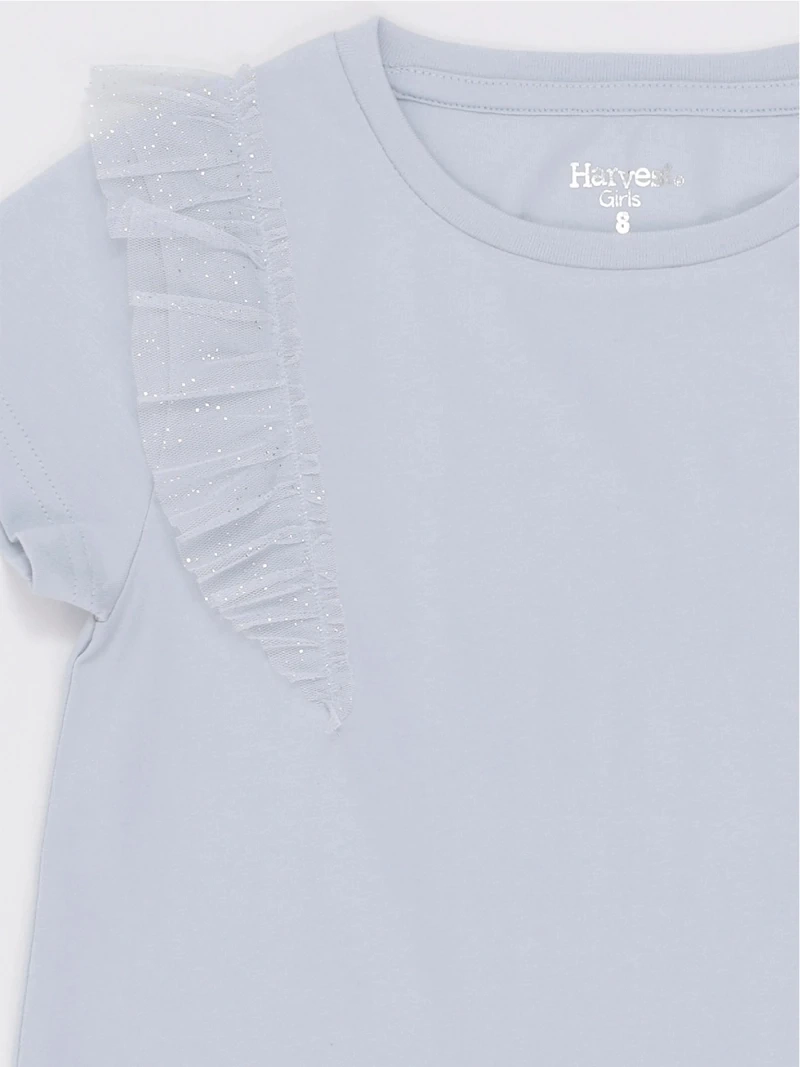POLERA MANGA CORTA NIÑA HARVEST TULLE - 5