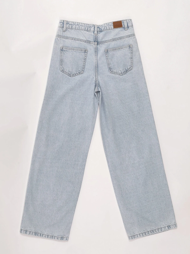 JEANS NIÑA INDEX TEEN ALGODÓN WIDE RASGADO - 4