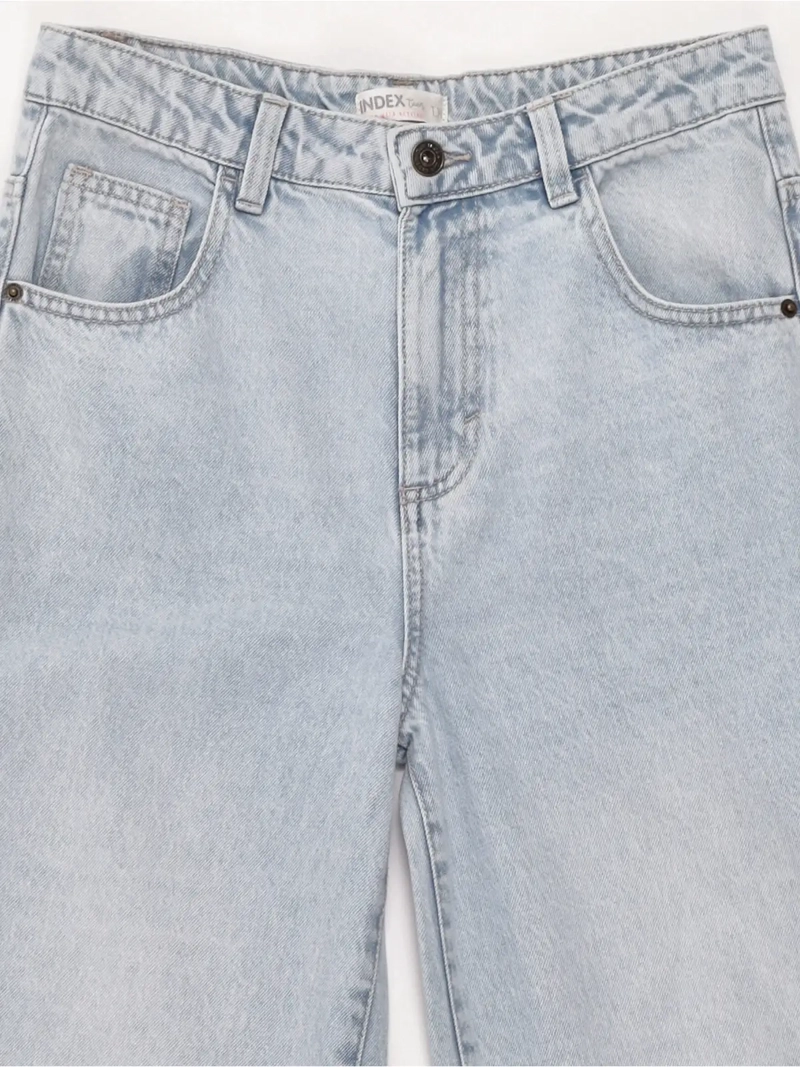 JEANS NIÑA INDEX TEEN ALGODÓN WIDE RASGADO - 6