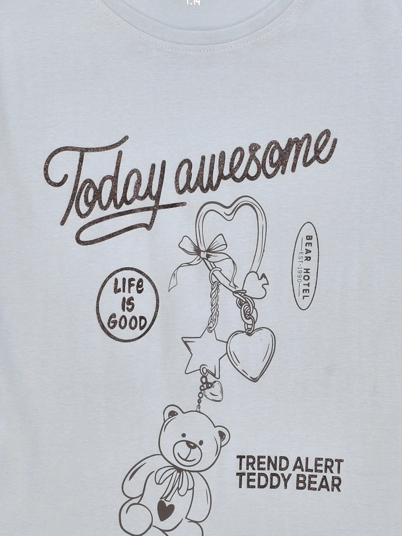 POLERA NIÑA INDEX TEEN ALGODÓN MANGA CORTA PRINT - 5