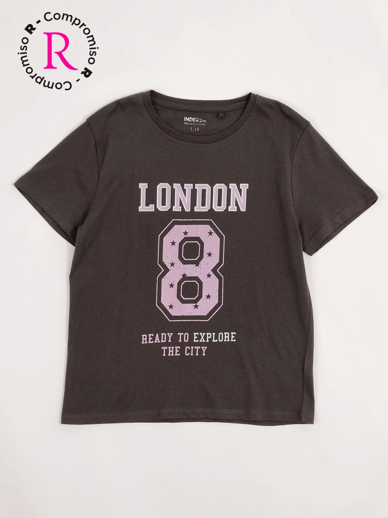 POLERA NIÑA INDEX TEEN ALGODÓN MANGA CORTA PRINT - 3