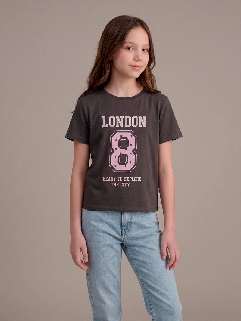 POLERA NIÑA INDEX TEEN ALGODÓN MANGA CORTA PRINT