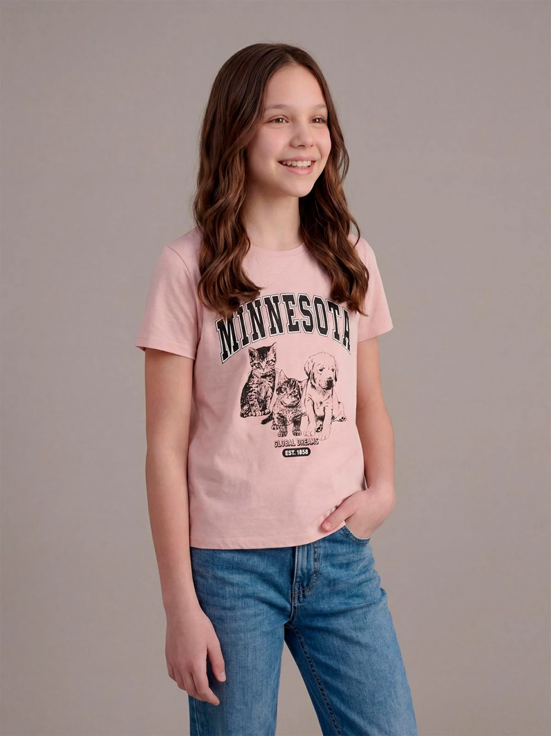 POLERA NIÑA INDEX TEEN ALGODÓN MANGA CORTA PRINT - 1