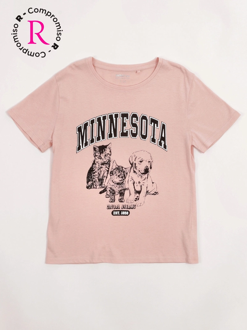 POLERA NIÑA INDEX TEEN ALGODÓN MANGA CORTA PRINT - 3