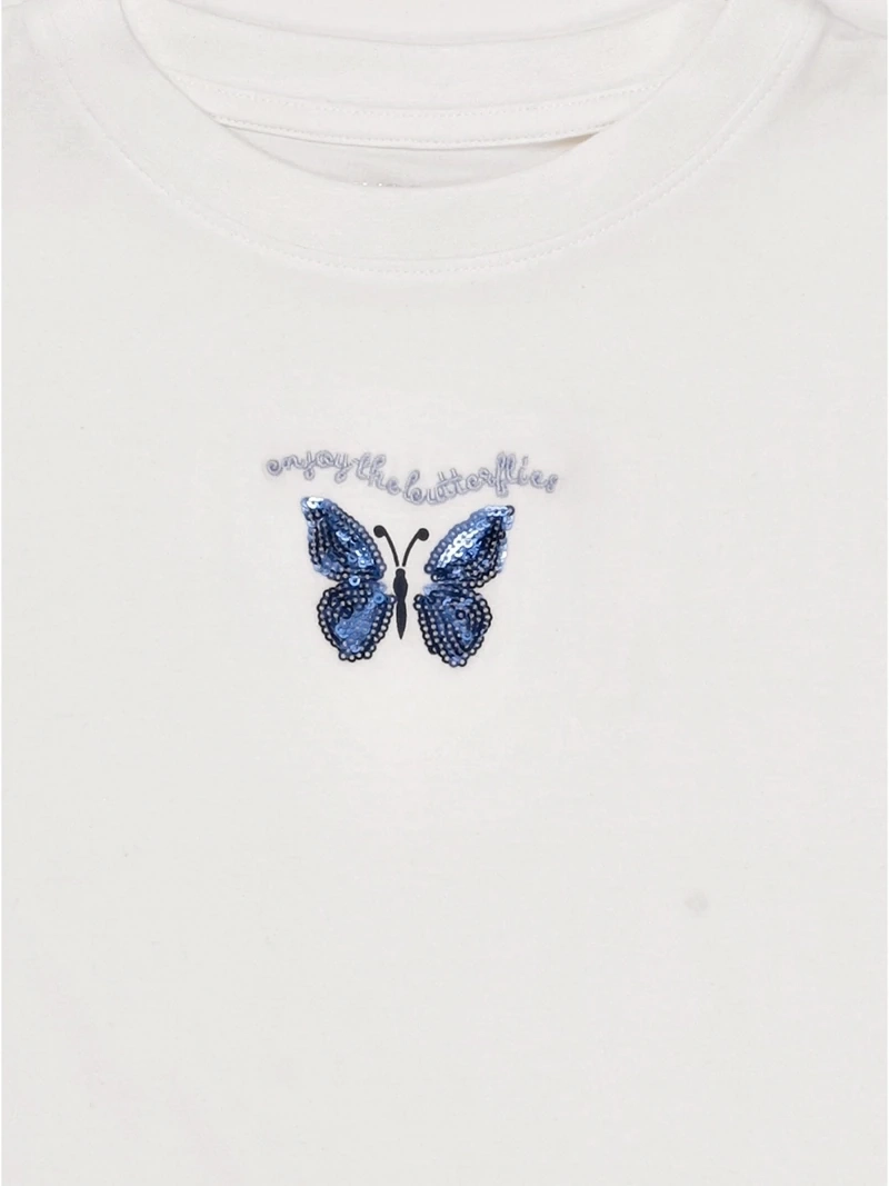 POLERA NIÑA INDEX TEEN MANGA CORTA LENTEJUELAS - 5