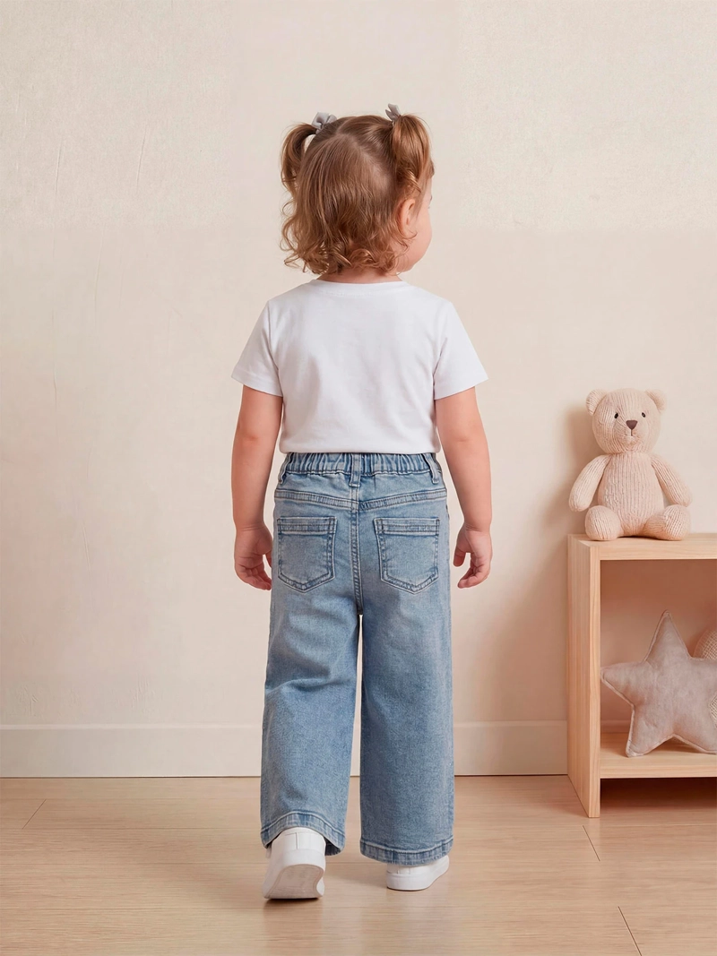 JEANS NIÑA BABY HARVEST ALGODÓN RECTO BRILLOS - 2