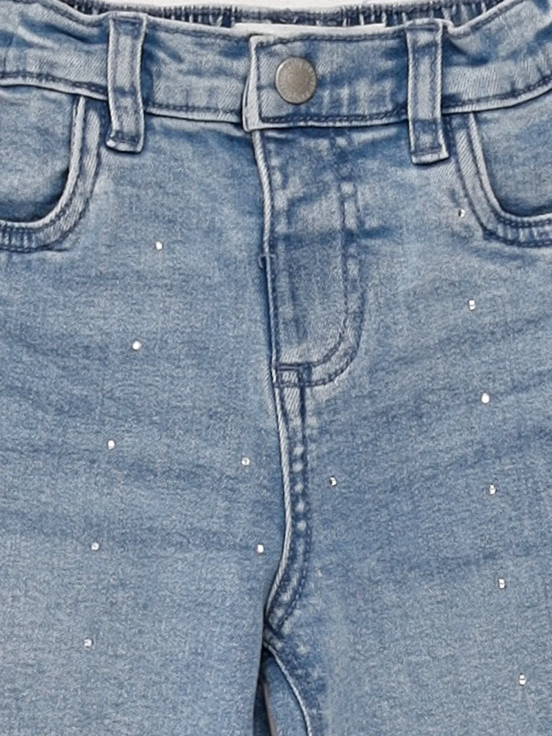 JEANS NIÑA BABY HARVEST ALGODÓN RECTO BRILLOS - 5