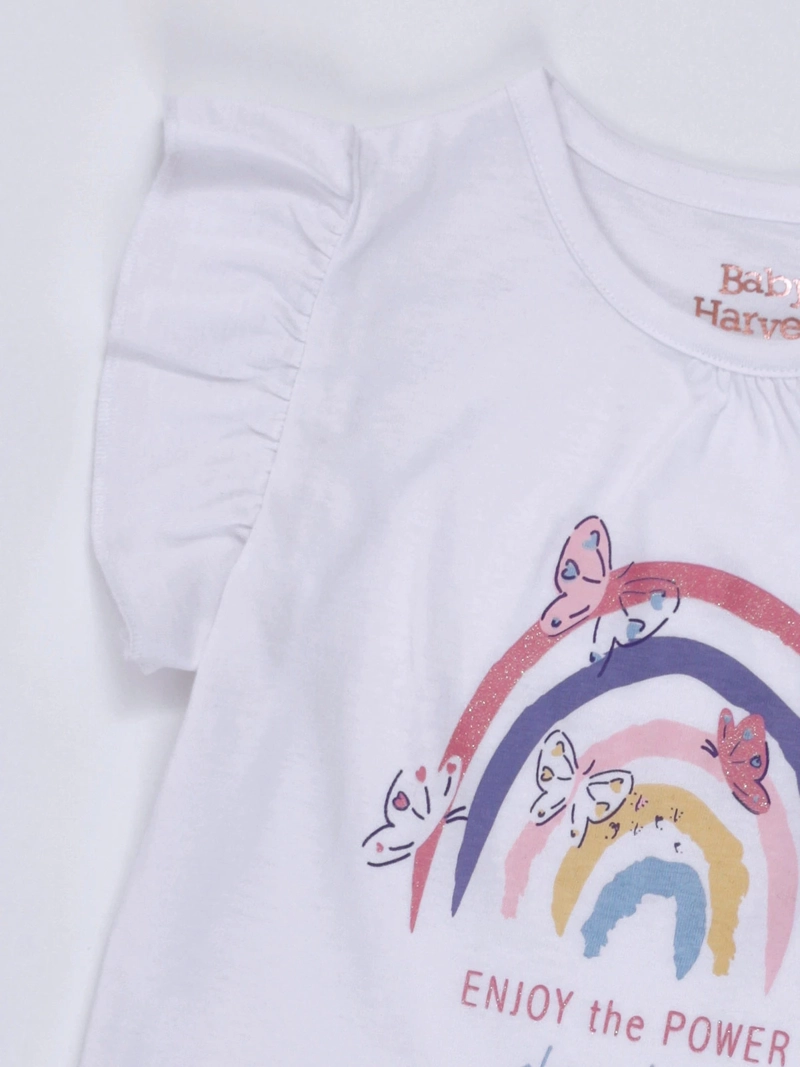 POLERA BEBÉ NIÑA BABY HARVEST MANGA CORTA ALGODÓN - 3