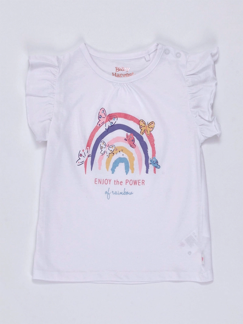 POLERA BEBÉ NIÑA BABY HARVEST MANGA CORTA ALGODÓN - 3