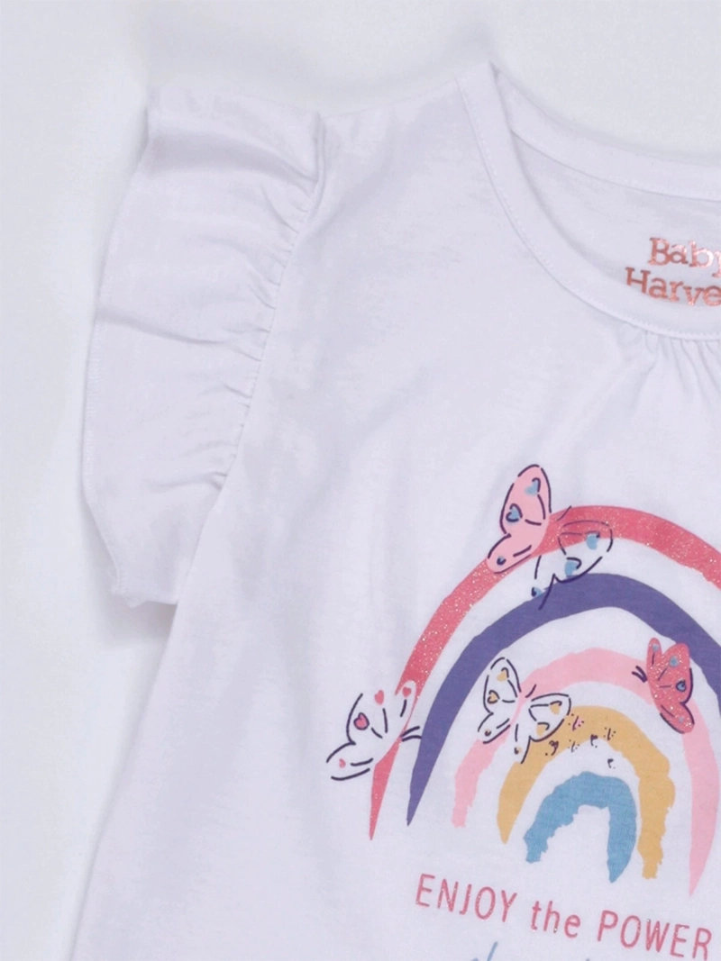 POLERA BEBÉ NIÑA BABY HARVEST MANGA CORTA ALGODÓN - 5
