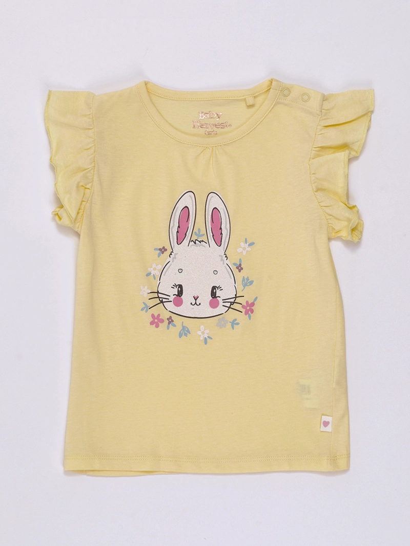 POLERA BEBÉ NIÑA BABY HARVEST MANGA CORTA ALGODÓN
