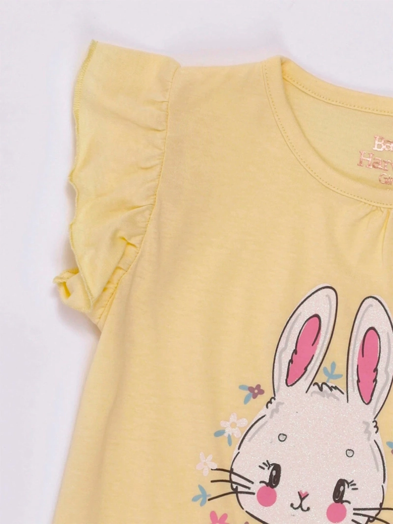 POLERA BEBÉ NIÑA BABY HARVEST MANGA CORTA ALGODÓN - 5