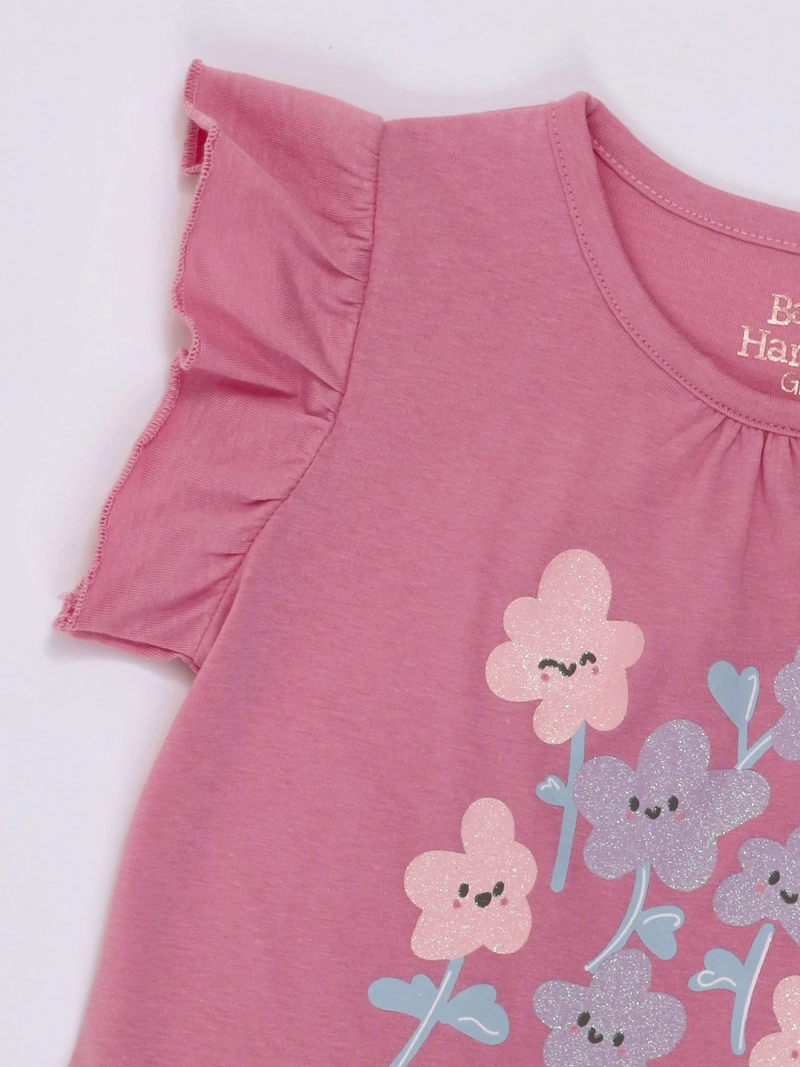 POLERA BEBÉ NIÑA BABY HARVEST MANGA CORTA ALGODÓN - 3